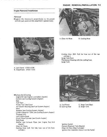 Kawasaki VN1500 Vulcan 88 / Vulcan 88 SE Service Manual (1987-1999) Workshop Sample