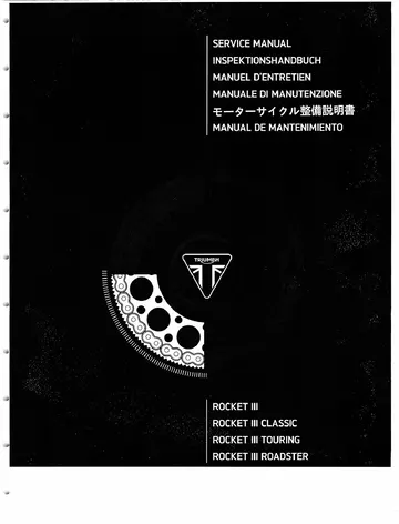 Triumph Rocket III / Classic / Touring / Roadster Service Manual (2005-2018) Sample Preview