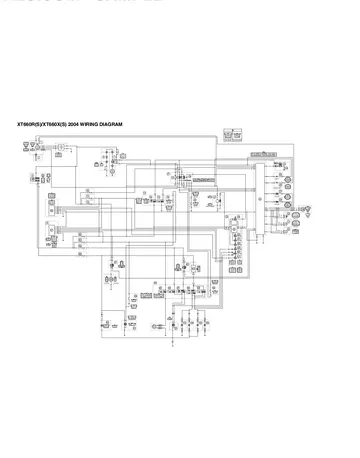 Yamaha XT660R / XT660X Service Manual (2004) Sample Preview: Complete XT660R(S) / XT660X(S) 2004 factory wiring diagram