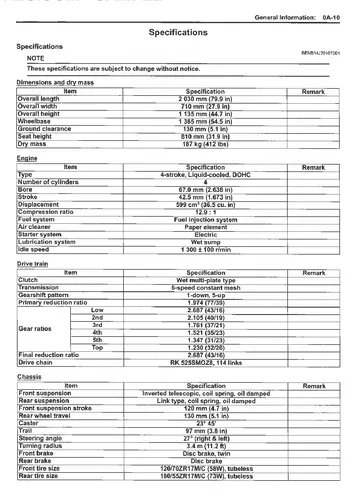Suzuki GSX-R600 L1 Service Manual (2011) Sample Page
