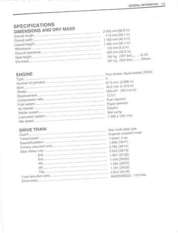 Suzuki GSX-R600 Repair Manual (2004) Sample Page
