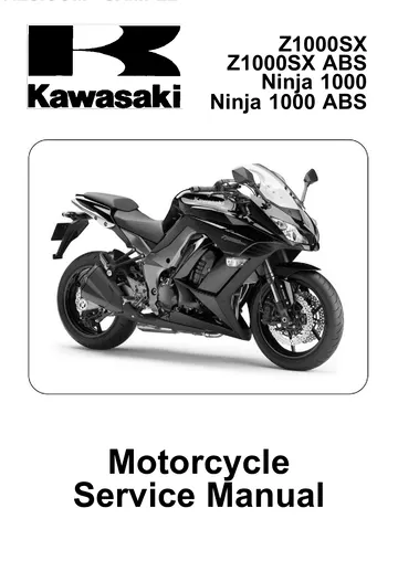 Kawasaki Ninja 1000 / Z1000SX Mk1 Service Manual (2011-2013) Sample Preview