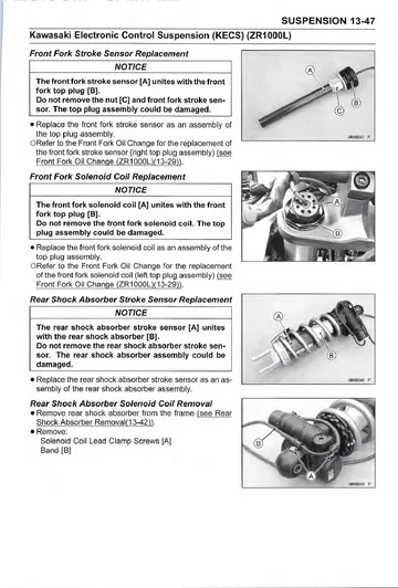 Kawasaki Z H2 / Z H2 SE Service Manual (2020-2022) Workshop Sample