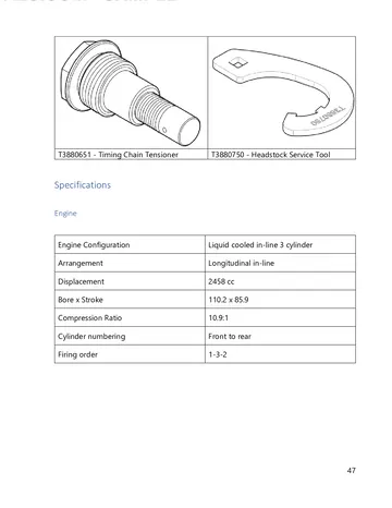Triumph Rocket 3 R / GT Service Manual (2021) Sample Page