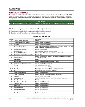 Indian Challenger / Pursuit / Chieftain PowerPlus / Roadmaster PowerPlus Service Manual (2025) Technical Preview