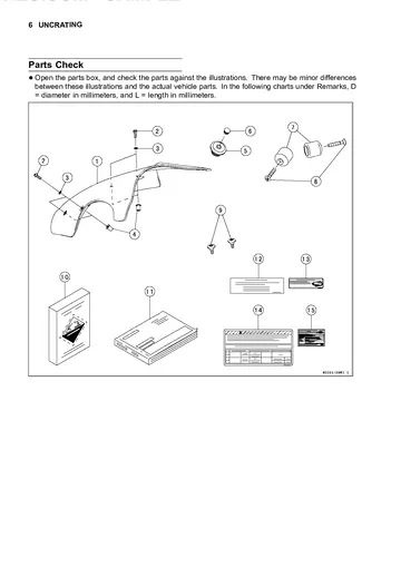 Kawasaki Ninja 1000 / Z1000SX Assembly Manual (2017) Sample Preview: Assembly instructions for the steering-stem head bolt, handlebar weights and windshield installation.