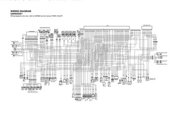 Suzuki GSR600A ABS Supplementary Service Manual (2007) Sample Preview: GSR600AK7 ABS factory wiring diagram