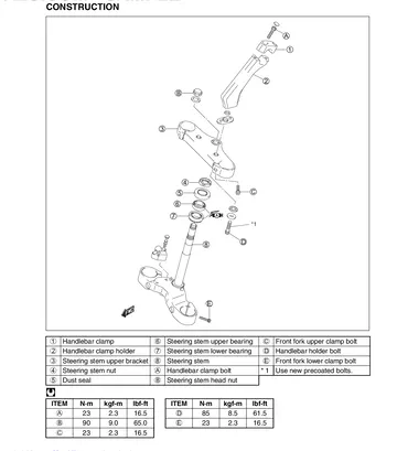 Suzuki Boulevard M109R / VZR1800 Supplementary Service Manual (2010) Sample Preview: Rear brake caliper installation and charging-system inspection updates