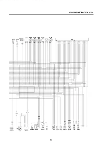 Hyosung GV650 Aquila / GT650 Comet FI Service Manual Supplement (2008) Sample Preview: Factory electrical wiring diagram for the Comet 650 FI model family